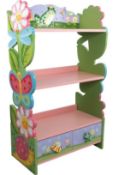 Fantasy Fields Magic Garden Multi-Tiered Wooden Bookcase + Storage Drawers, Product Dimensions: 60.3