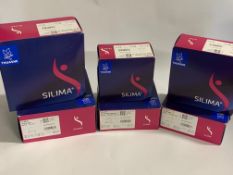 Six Silima Mastectomy Breast Prosthetic's, 3x Standard cup A/B, 1x Full cup C, 1x Standard cup B, 1x