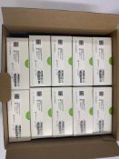 A box of Ten Phonax Nathos Auto SP Hearing Aids (REF: 050-0295-P438) Chestnut. As new