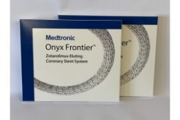 Two Medtronic Onyx Frontier Zotarolimus-Eluting Coronary Stent System (REF: ONYXNG27522X and ONYXNG4