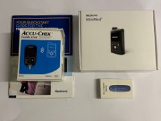 Mixed Lot: Medtronic MiniMed 780G Insulin Pump (REF: MMT-1895WW, EXP: 2027/06/12). Accu-Chek Guide L