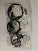 Three Orascoptic Headlights With Clip and Cable kits (2x 922525-1 and 1x 922525-7). As New.