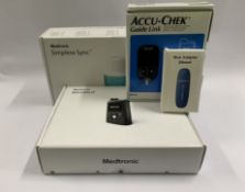 Mixed Lot: Medtronic MiniMed 780G Insulin Pump (REF: MMT-1895WW, EXP: 2027/06/13). Accu-Chek Guide L