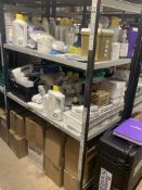 An Assortment of Dental Hygiene and Dental Equipment (Three Shelves).