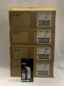 Four boxes of Braun ThermoScan 3 Thermometer with Digital Display, REF: IRT3030WE. As New (each box
