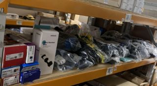 Shelve of assorted Braces and Supports.