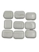 Assorted pre-owned Apple Airpods & Charging Cases (Various models & conditions, some damaged/soiled.