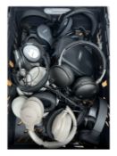 Assorted pre-owned over-ear headphones (All items sold as seen).