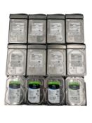 Assorted pre-owned HDD's including Seagate & HGST (Data wiped).