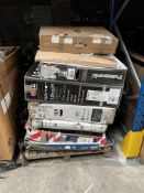 Assorted televisions/monitors sold for parts.