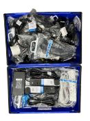 Assorted power cables & chargers (new/pre-owned).