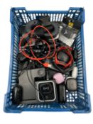 Assorted pre-owned items including earphones, charger packs, smartwatches and an Apple iPod (All ite