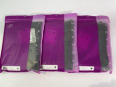 Three RussiPointe Intuition Leotards (Unitards) - Eclipse Black - M x 2, S x 1.