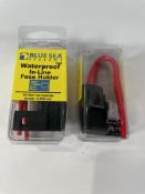 Twelve Blue Sea Systems 5065 Waterproof In-Line ATO/ATC Fuse Holders.