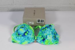 Marie Jo Swim Heart Padded Bikini Top Sardegna Landscape, Size UK 32 D. As New.