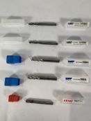 Five Milling/Cutting Pieces, various sizes, As New.