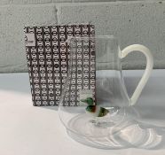 Ichendorf Milano glass duck Pitcher, New, Boxed.