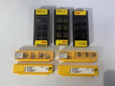 Seven packs of assorted Sandvik Coromant and Kennametac CNC/Lathe Carbide Inserts. As New.