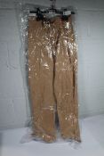 Joseph Tad-Crushed Matt Satin Slim-Leg Trousers in Light Saddle, Size 42.