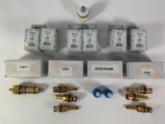 Assorted cartridges to include six Zucchetti 38mm Mixer Tap Cartridges (R98103.8123) and four assort