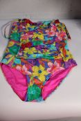 Prima Donna SazBlue Bloom One Piece Swimming Suit UK 34 C.
