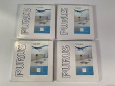 Four Purus PVD Rist/Ramme Sort Chess Square, 150 x 150 x 6mm, a mixture of colours, boxed (153872-84