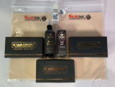 Tattoo related items to include Killer Ink, UrbNomads, Panthera Ink, Shading Solution and Kwadron.