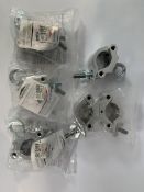 Various Clamps - Four Duratruss BV DT Eye Clamps, 48mm - 51mm 200KG SWL (22718) and one Global Truss
