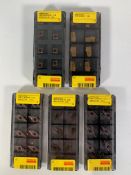 Five packs of assorted Sandvik Coromant CNC/Lathe Carbide Inserts (10 Per Pack) As New.
