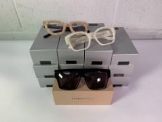 Thirteen Pairs of Eyebuydirect Glasses and Sunglasses. Mixed Styles and Colours. in Box.