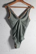 Marie Jo Swim Crete Plunge Swimsuit Wireless in Inca Gold, Size UK S.