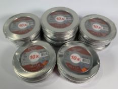 Forteen Packs of Milwaukee Thin Metal Cutting Discs (10 Units Per Pack - Total of 140 Discs) 115 X 1