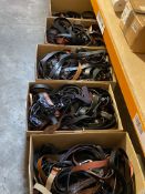 Five boxes of belts.