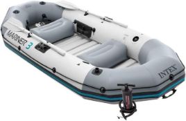 Intex 68373NP Mariner 3 Inflatable Dinghy - 3 Man Boat with Aluminium Oars and Pump - New (stock ima