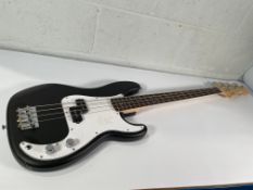 Squier Precision Bass - Black - Pre-owned (with some minor damage).