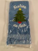 Festive As F--k Scarves - Pale Blue - Approximately 80.