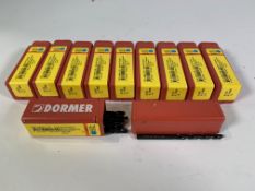 Ten Dormer A100 4.2mm HSS Steam Tempered Jobber General Purpose Drill Bits (10 x per pack/ 100 x Sin