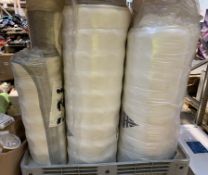 Nine Assorted Mattresses - Sizes Unknown. (Stillage not included)