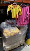 A Pallet Of Sunday League Football Wear In Assorted Sizes And Colours (Outer Packaging Show Signs Of