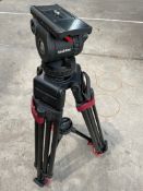 Sachtler Video 18P Fluid Head 2-Stage Carbon Fiber Tripod - Pre-owned (zips on case damaged).