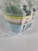 Forty Three Ikea 204.613.78 Kalas Pack of 6 Plastic Bowl Dishes - Multi Coloured Pastel - New.