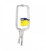 Five Irwin Vise-Grip Locking C-Clamp Swivel Pad (REF: T18SP). As New (Stock Image).