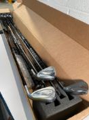 Mizuno Custom Iron Set: JPX Hot Metal - P, 5, 6, 7, 8 and 9, Fli-Hi - 2 and 3 (x2), Steelfiber HLS88