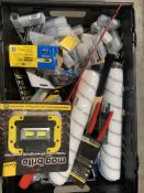 A Crate of Assorted Tools to Diamond Drill Bits, C.K Hickory Hammers, and Other Related Items.