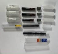 Five Items of Assorted Techicut/Kennametal/Toolpak, Carbide, Milling, And Cutter Drill Bits.