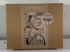 A Basil Portland Front Carrier in Black. As new.