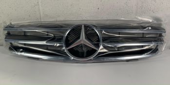 Mercedes Benz Front Car Grill, Model Fitment Unknown, Item in Plastic, As New.