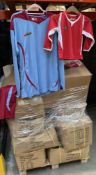 A Pallet Of Sunday League Football Wear In Assorted Sizes And Colours (Outer Packaging Show Signs Of