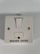 Seventy MK K330WHI 13A DP Switched Connection Unit Bottom Flex - New.