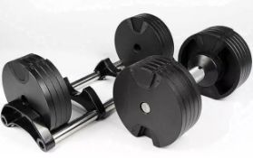 H H Fitness Single Adjustable Dumbbell Single. Preowned (stock image)